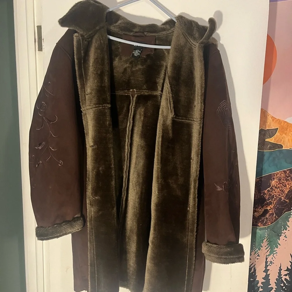 Maggie Barnes Dark Brown Coat - Picture 1 of 3